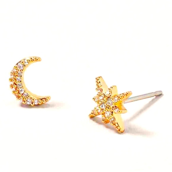 S&D Delicate Starstruck🌙✨Mismatch Celestial Studs - Picture 5 of 5
